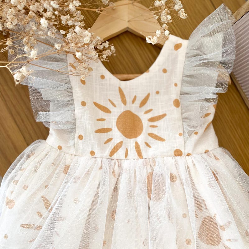 Sun Pattern Dress Baby Sun Dress - Etsy