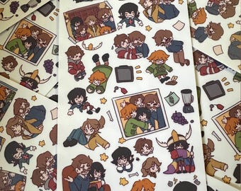 Haunted hotel inspired Sticker sheet