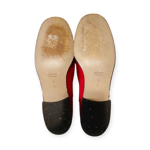 Vintage Yves Saint Laurent red suede over the kne… - image 8