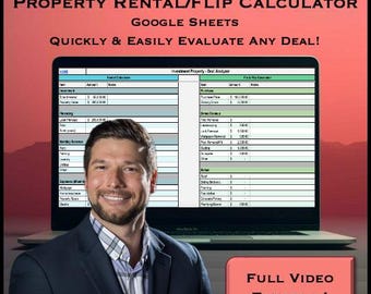 Real Estate Deal Analyzer | Property Flipping Calculator | Rental Property Calculator | Real Estate Financial Calculator | Property Rehab