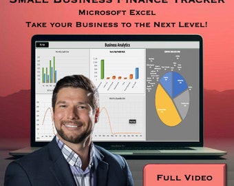 Small Business Finance | Business Tracker | Business Accounting | Self Employment Finances | Business Finance Tracker | Microsoft Excel