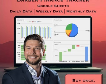 Salon Business Spreadsheet | Barber Bookkeeping Spreadsheet | Salon Bookkeeping | Barber Business Tracker | Hairdresser Beautician Stylist