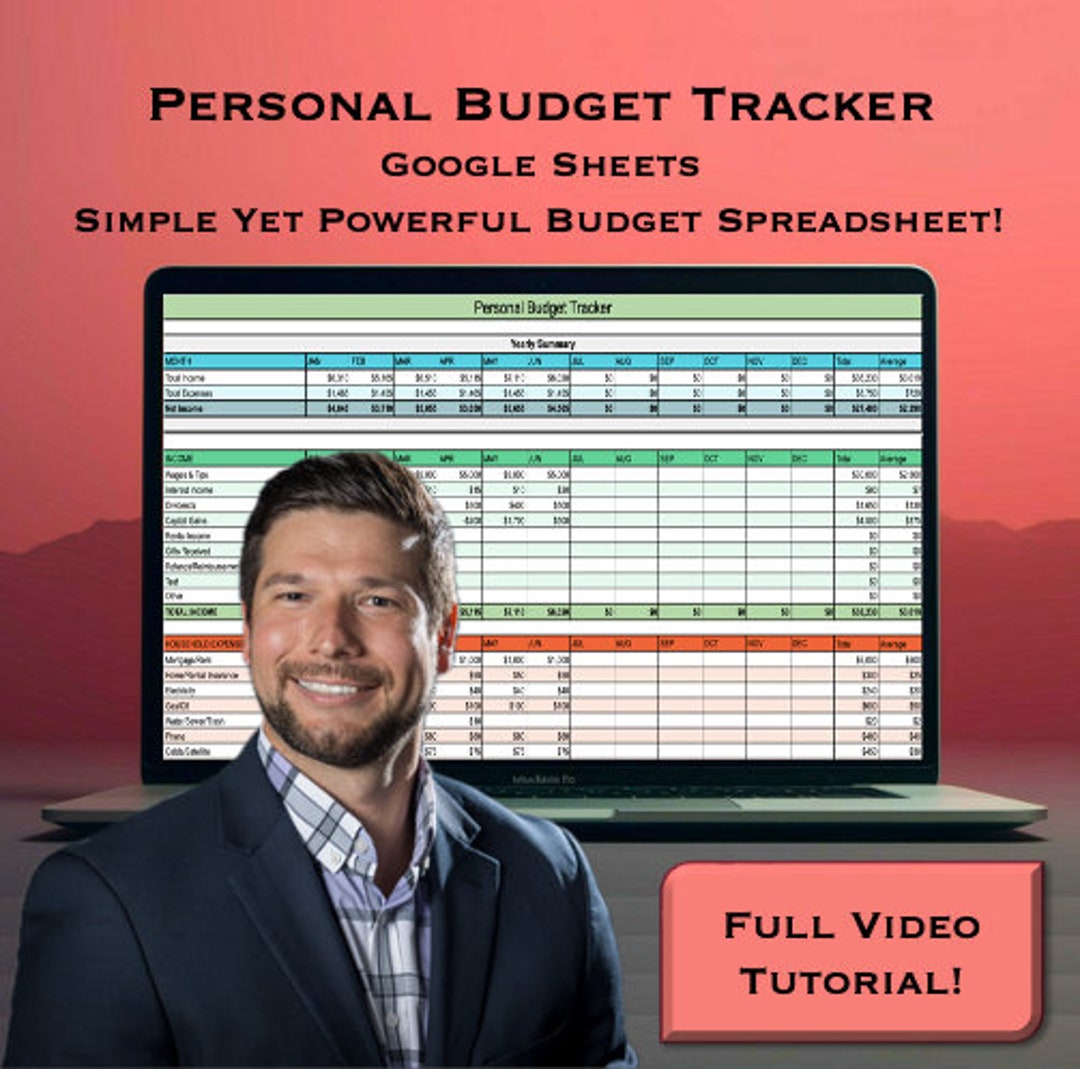 Personal Budget Tracker Spreadsheet - Personal Finance Spreadsheet ...