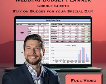 Wedding Budget Planner | Wedding Finance Template | Wedding Spreadsheet | Wedding Finance Tracker | Wedding Financials | Google Sheets