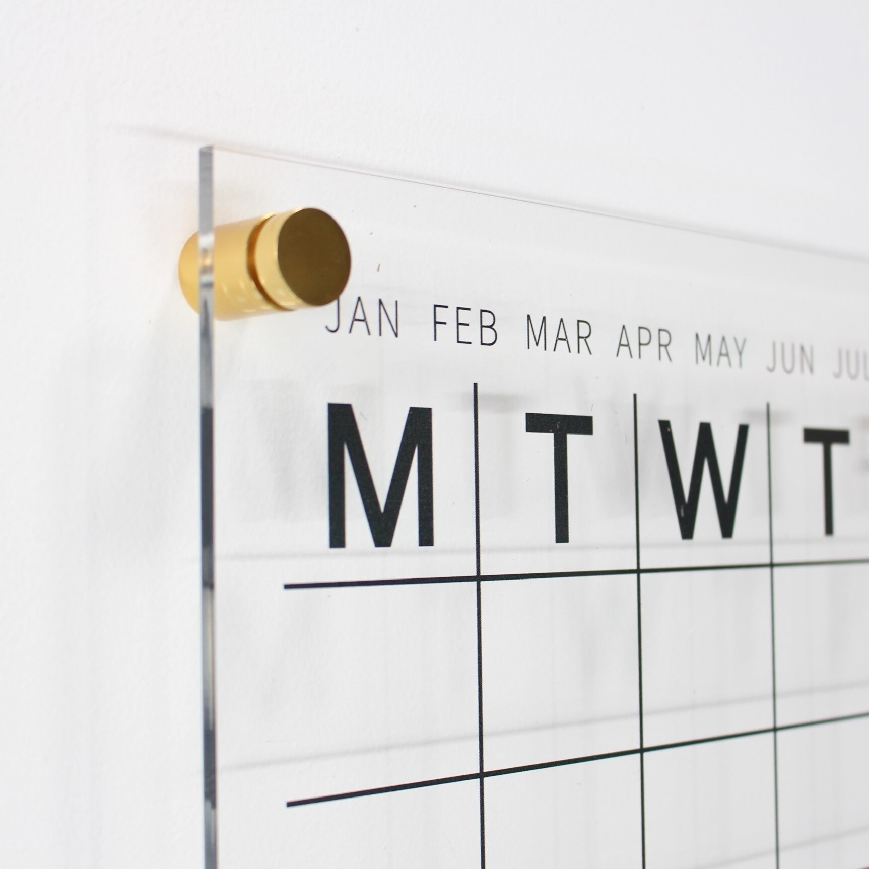 Perpetual Wall Calendar CLEAR Etsy