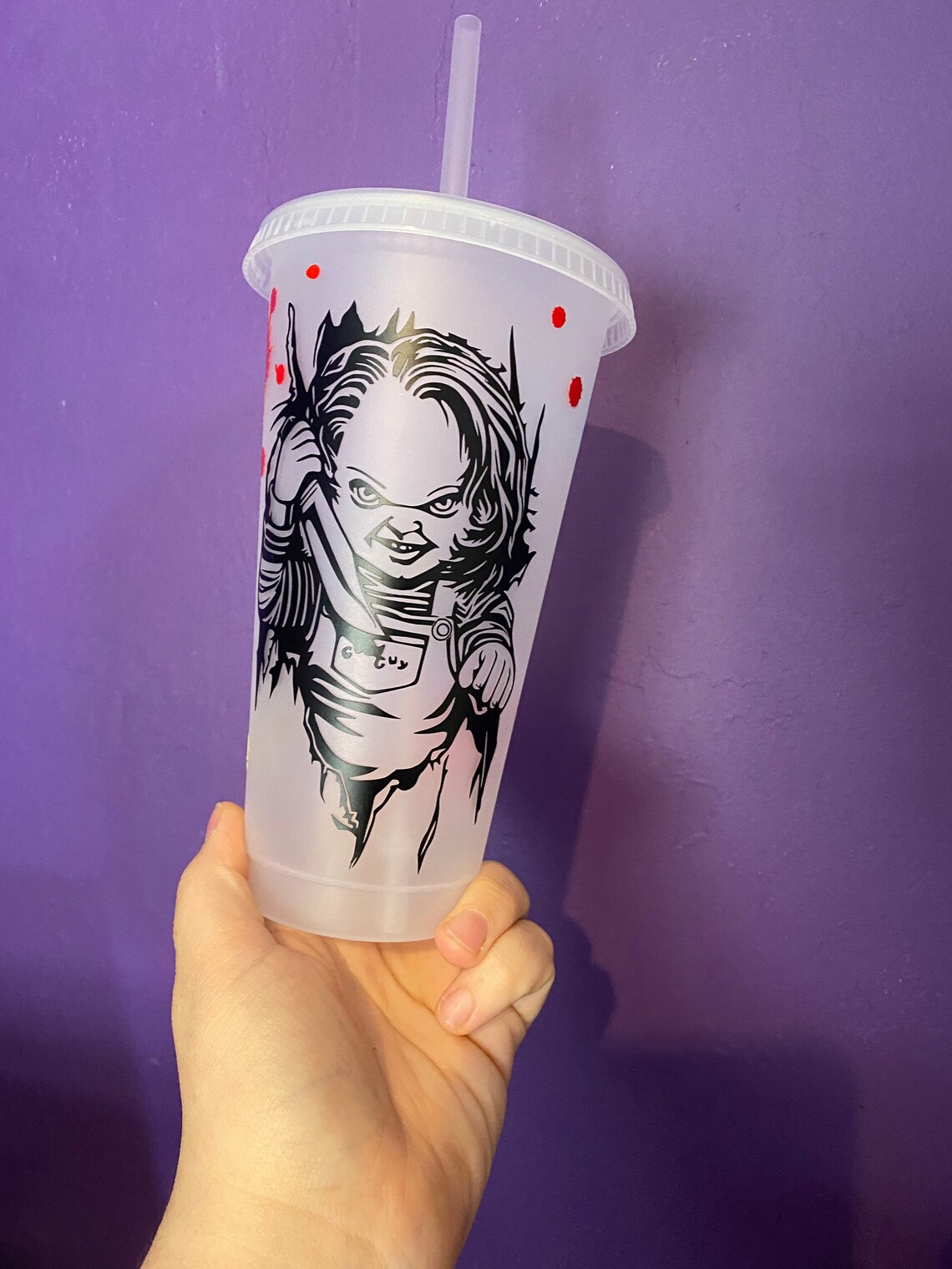 Chucky inspired cold cup | Etsy