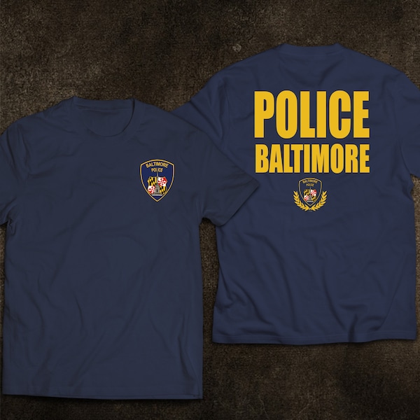 New Police US Baltimore Maryland US United States Security  Rescue Tshirt