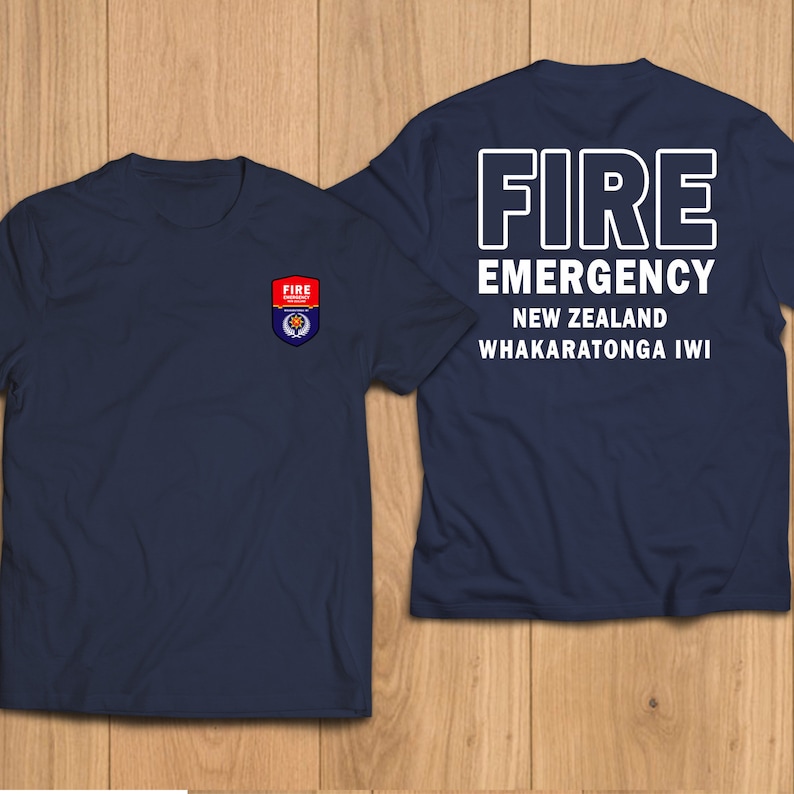 New Fire Department New Zealand Fire Emergency Firefighter Fighter Rescue Tshirt Tshirt Etsy
