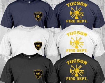 New Tucson Arizona Fire Department Firefighter Fighter Rescue Tshirt