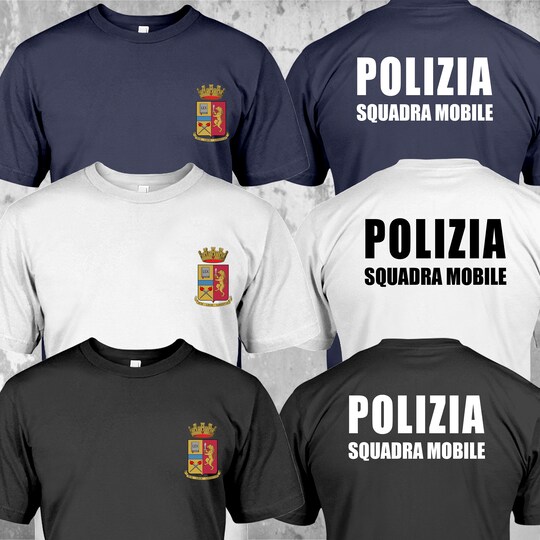 Police Department Italy  Squadra Mobile Special Force Rescue SWAT T-Shirt