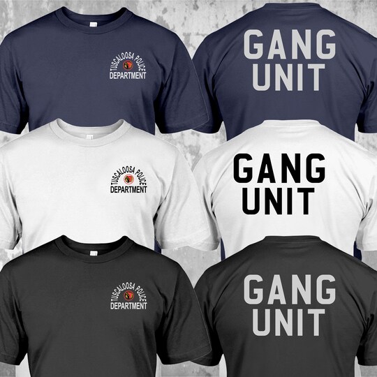 Police Department Gang Unit Alabama Tuscaloosa US Unites States Special Force T-Shirt