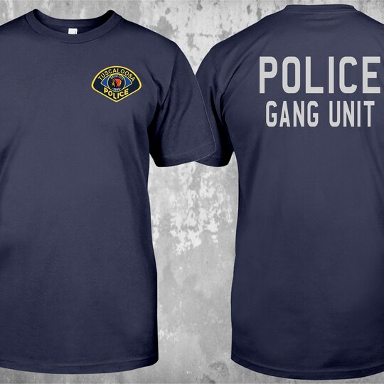 Police Department Gang Unit Druid City Tuscaloosa Alabama US Unites States Special Force Rescue T-Shirt