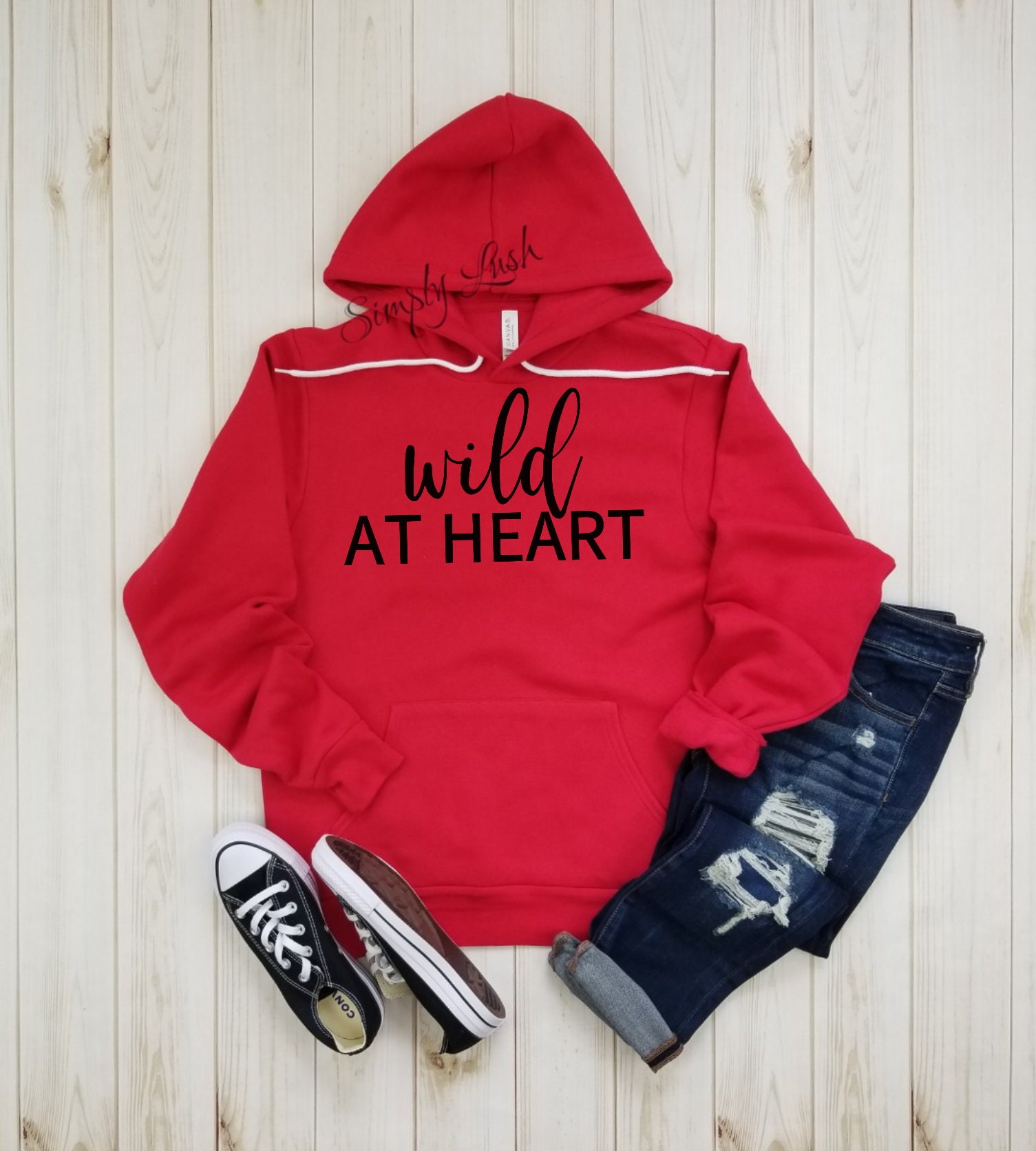 Wild at Heart fleece hoodie World Traveler Travel Gift | Etsy