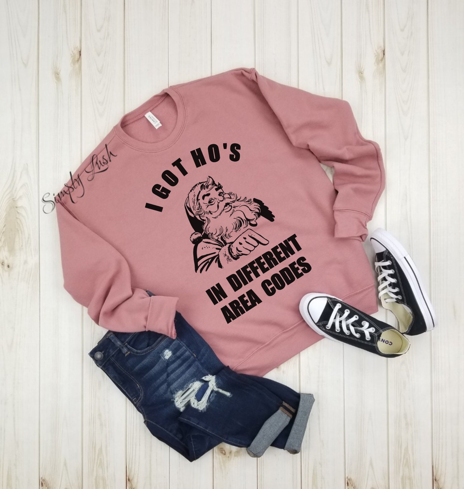I Got Ho's in Different Area Codes Fleece Sweatshirt Etsy