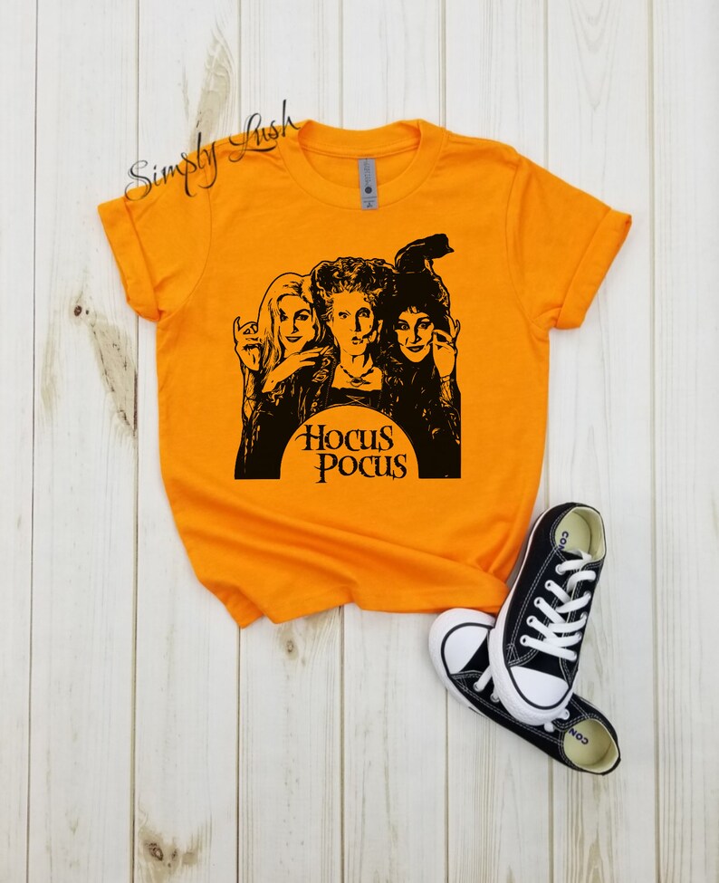 Hocus pocus sisters youth shirt disney kids halloween | Etsy