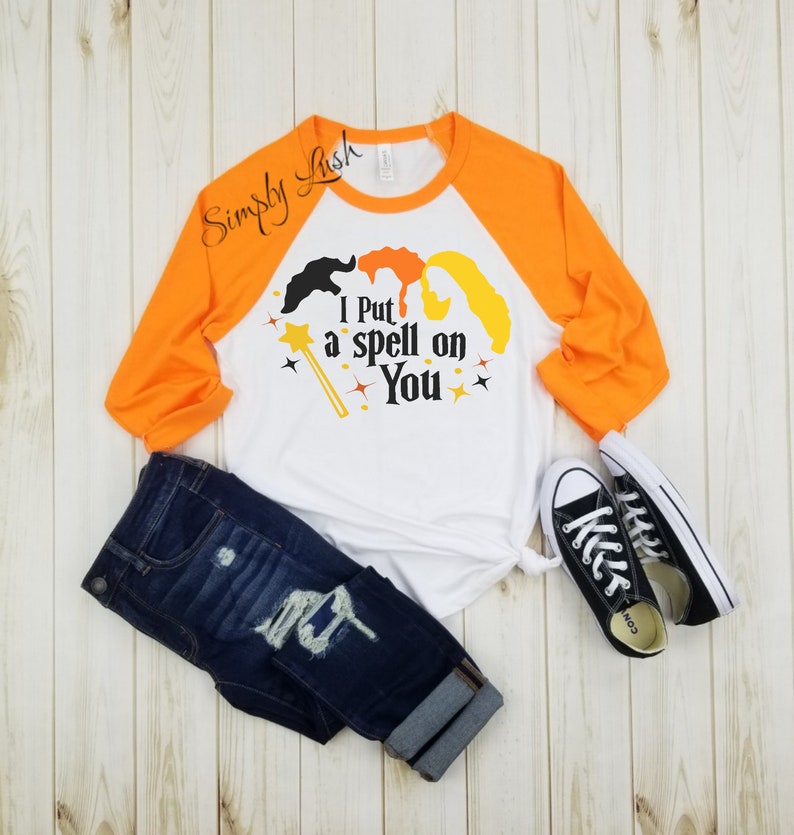 hocus pocus baseball tee