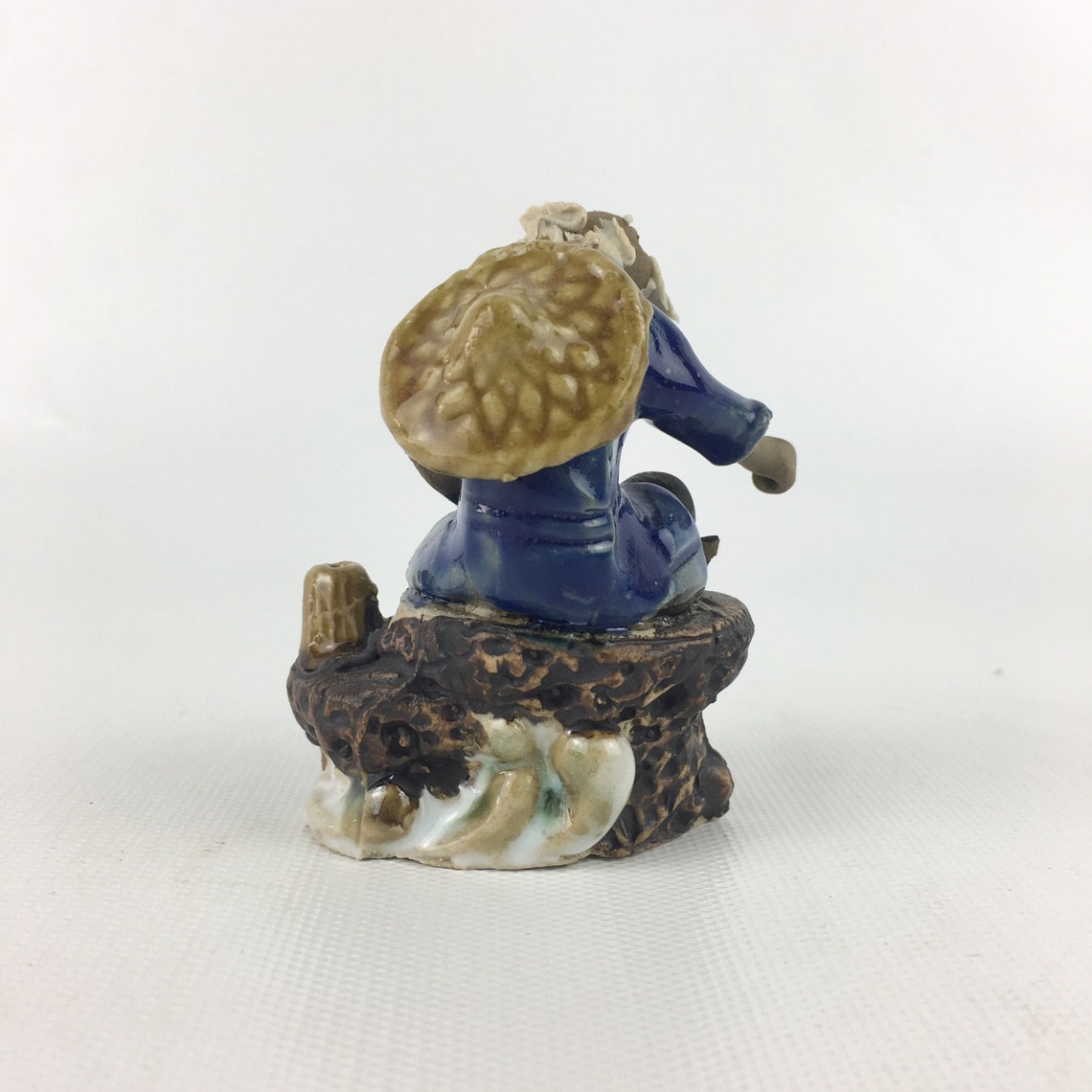 Bonsai Figurine Fisherman Mudmen Handmade Statue Mini Etsy UK