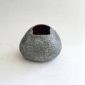 Rock Ceramic Planter: 6&quot; Zen Garden Succulent Pot