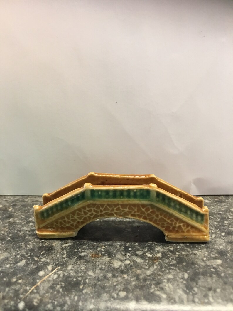 Bonsai Figurine Bridge Mudman Handmade Small Statue Etsy