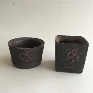 Black stucco Pottery, planter for indoor plants, outdoor plants, like succulent, fairy & dish garden planter,Housewarming and  Unique gift