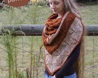 Cozy Shawl Knitting Pattern // Hand Knit Cabled Shawl with Fringe // Winter Shawl using DK Weight Yarn // Easy Shawl Pattern for Beginners