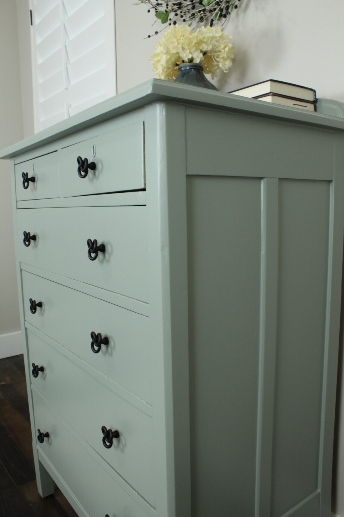 Soldexample Only Custom Painted Sage Green Dresser Etsy New Zealand
