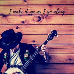 A4 &quot;I make it up as I go along&quot; instant downloadable item, print at home decor art