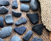 Large Black Seaglass