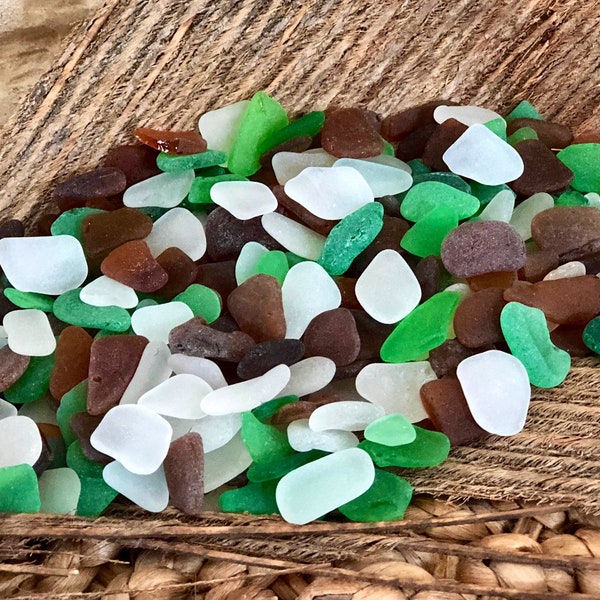 Caribbean Mixed Seaglass Bulk - 100 pcs