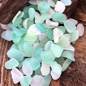 1” Caribbean Seaglass - 12 pcs