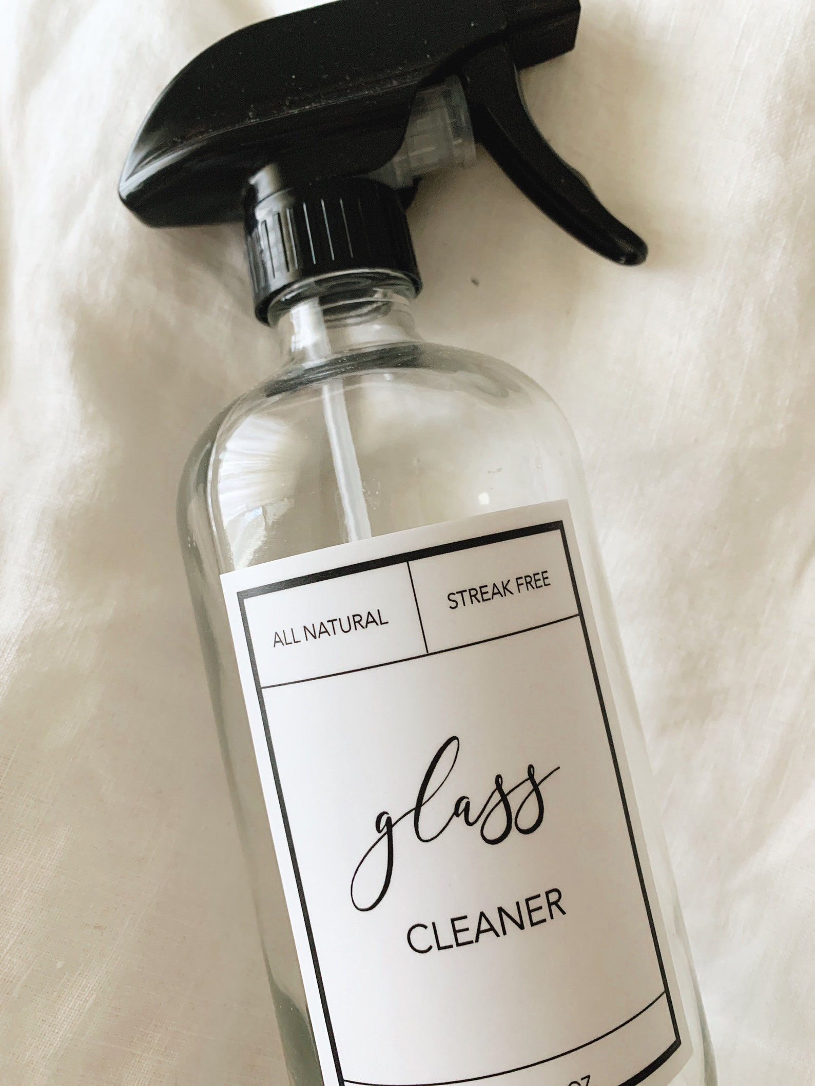 Glass Cleaner Label Glass Cleaner 16oz Glass Label Etsy