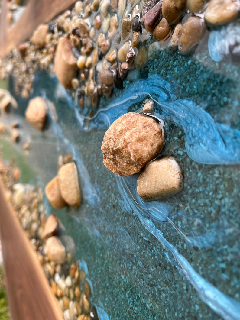 READY TO SHIP Epoxy River Wall Art Wood Wall Art Resin Etsy