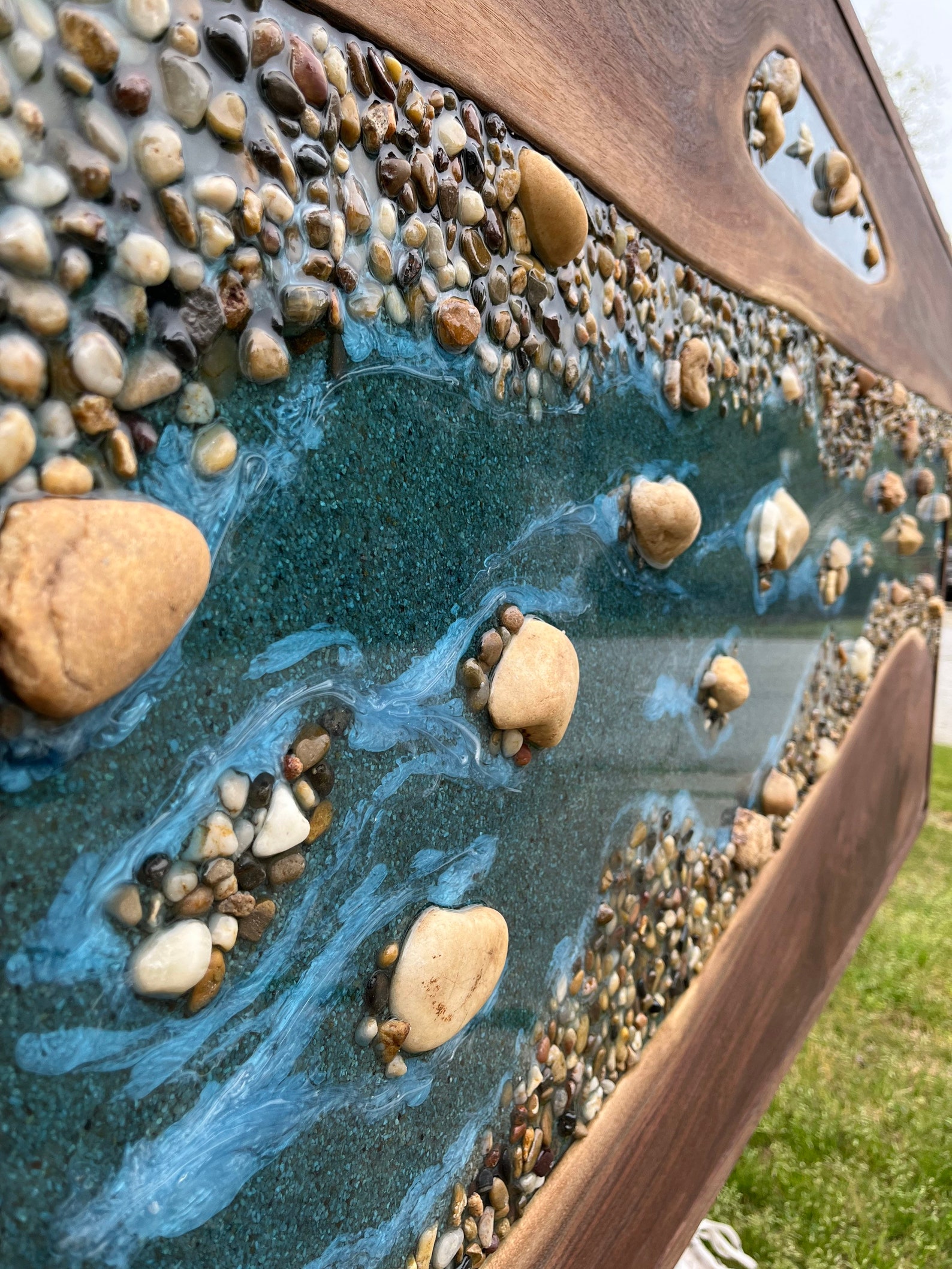 READY TO SHIP Epoxy River Wall Art Wood Wall Art Resin Etsy