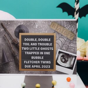 Digital Pregnancy Announcement - Halloween Theme Digital Print