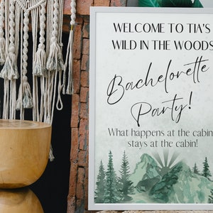 Wild in the Woods Bachelorette Signage Pack