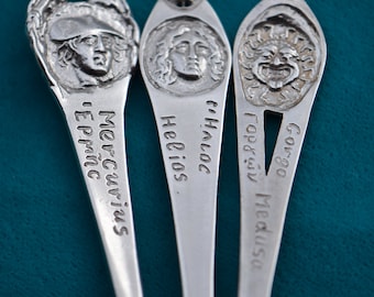Six Silver Spoons Images of Greek Divinities
