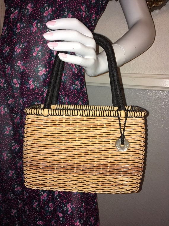 The Sak Rattan Basket Purse