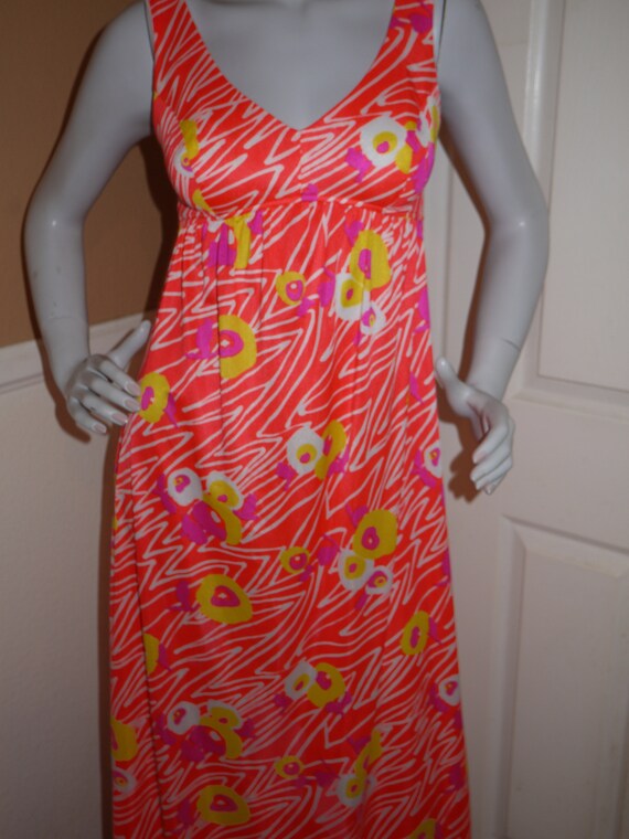 Pink Abstract Print Dress - image 4