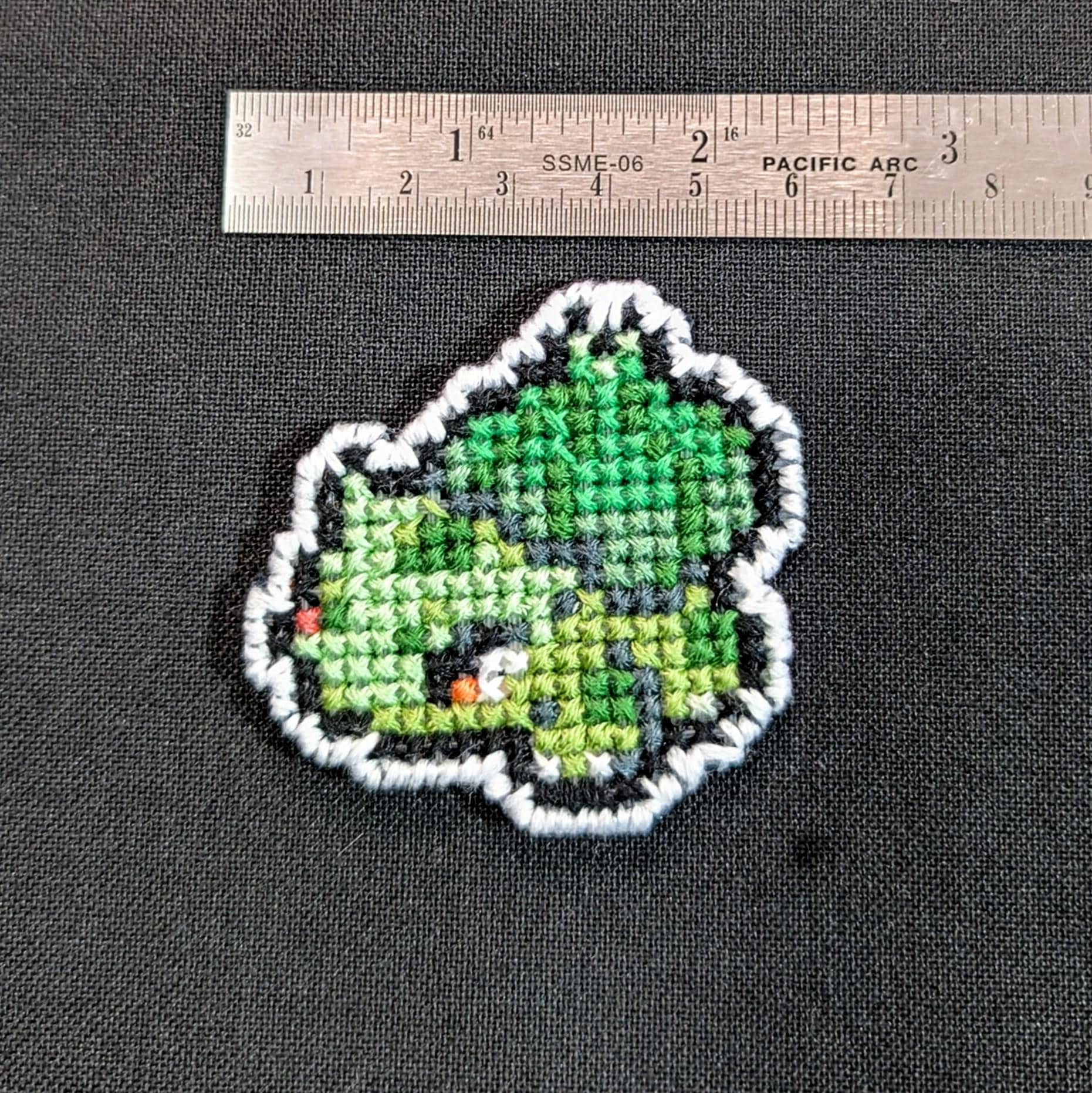 ★レア★#.02 フシギダネ ポケモン ステッチタッチ シールダス ポケモン フシギダネ プラスチックキャンバス クロスステッチパッチ