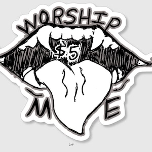 Sukuna "aanbid mij" mondsticker