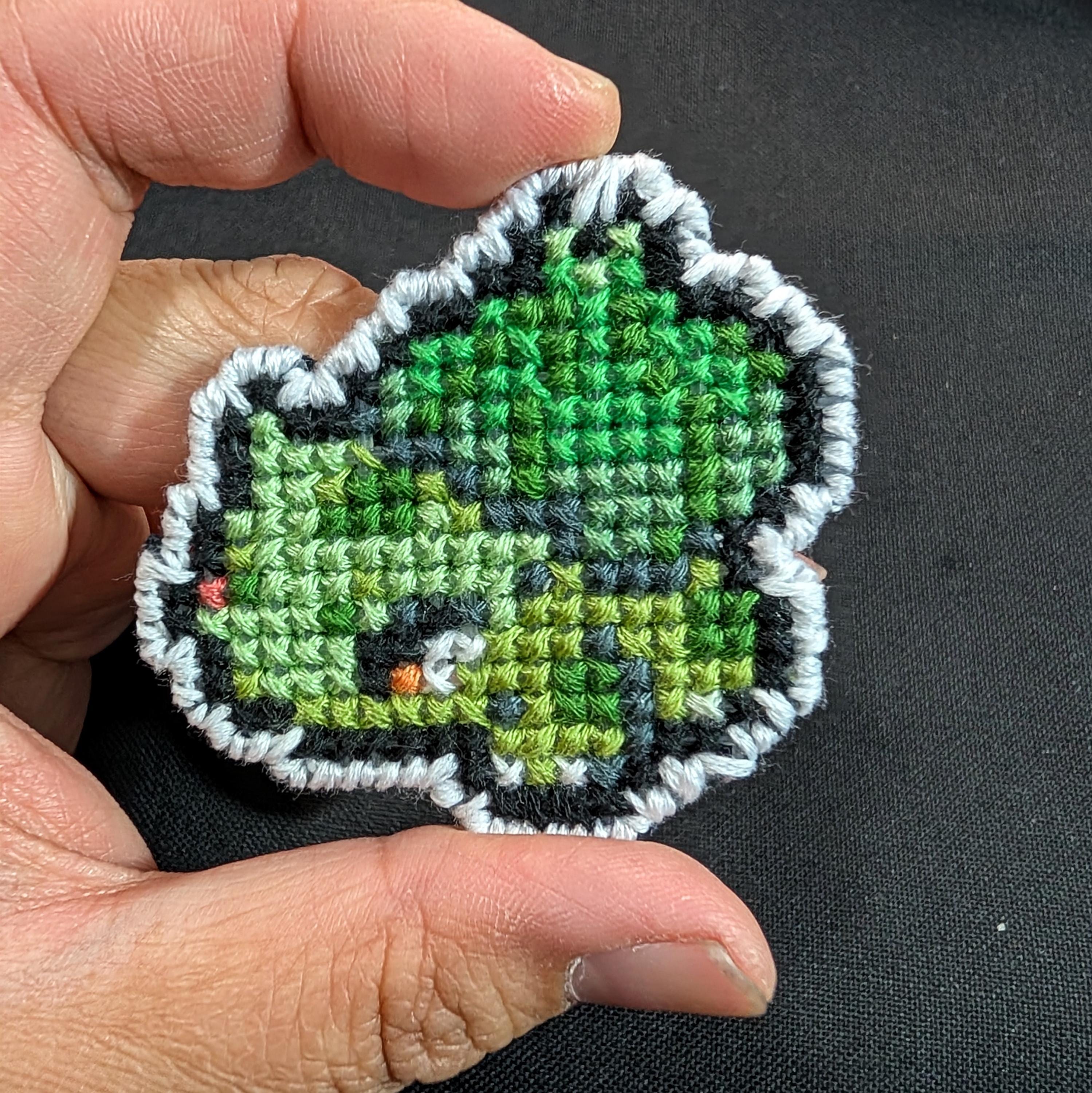 ポケモン フシギダネ プラスチックキャンバス クロスステッチパッチ