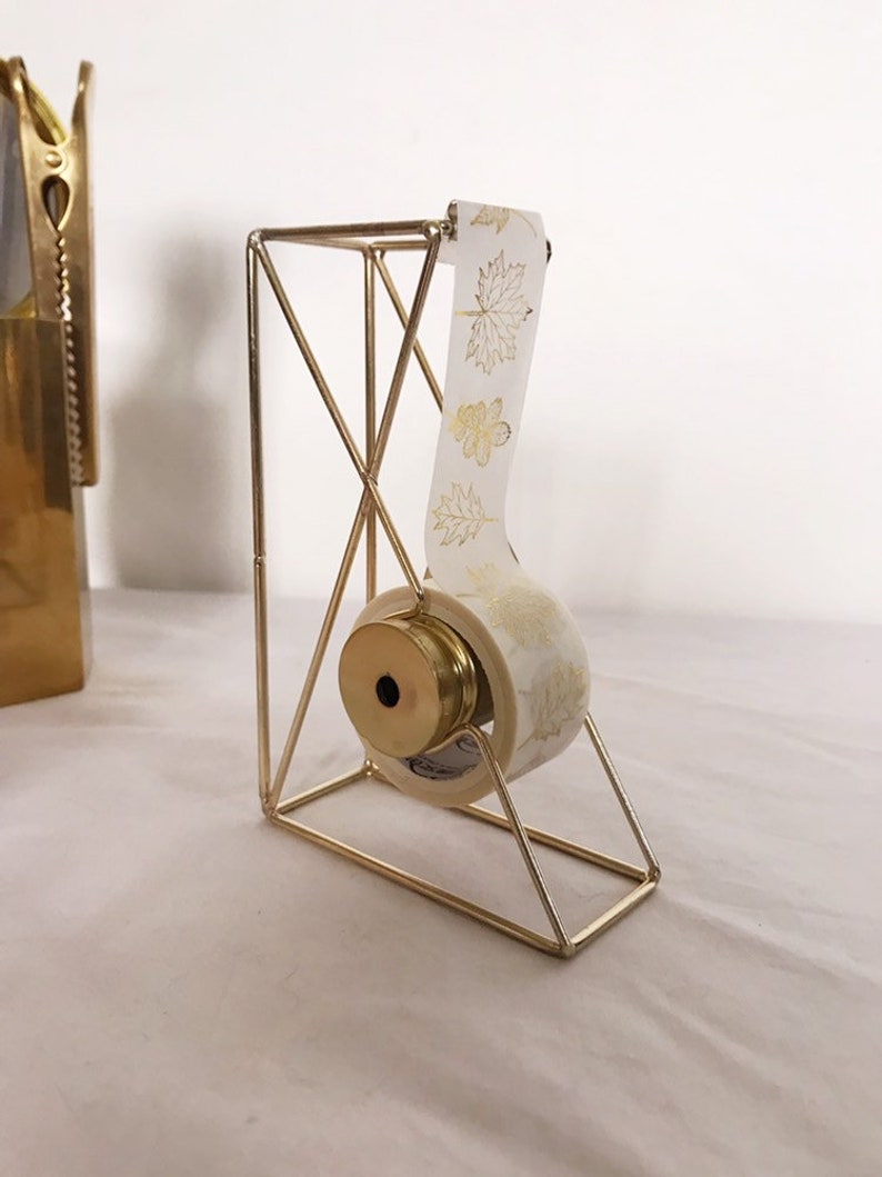 Rose Gold/gold Tape Dispenser Minimalist Tape Etsy