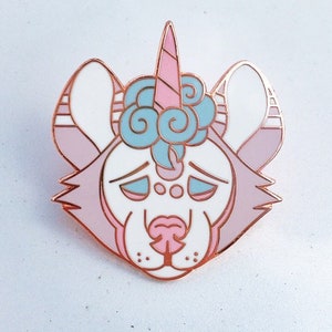 Uniyena Unicorn Hyena Enamel Pin image 1