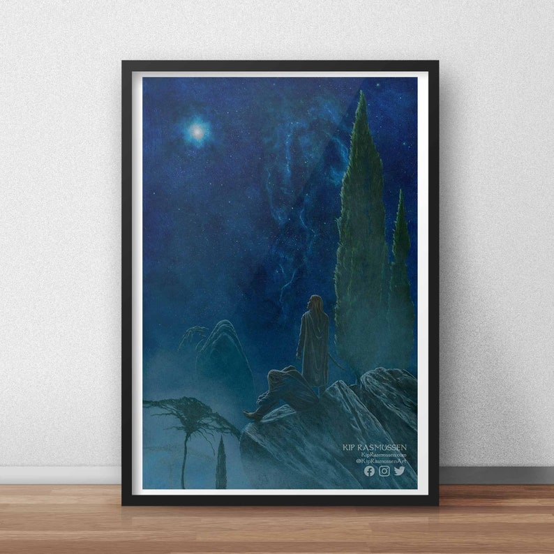 Tolkien Art Print the Lord of the Rings the Hobbit the - Etsy