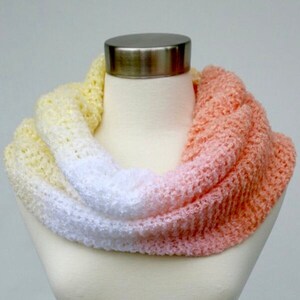 Knit Infinity Scarf - Christmas Gift // Knit Hooded Infinity Scarf // Knit Scarf // Loop Scarf // Light Winter Scarf