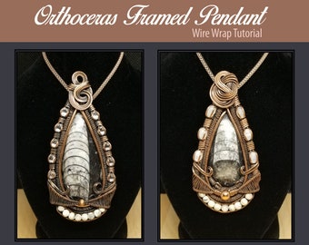 TUTORIAL - Orthoceras Framed Wire Wrapped Pendant