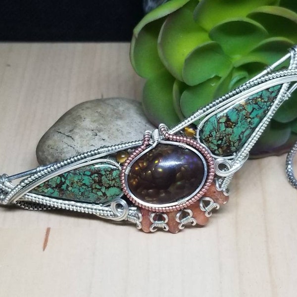 Equipoise - A Wire Wrapped Pendant