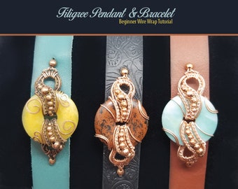 TUTORIAL: Filigree Pendant and Bracelet Wire Wrap