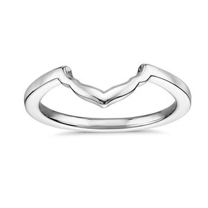 Wedding Band Ring, Wedding Band Women Curved Ring, Engagement Ring, Stackable Ring, Pre-Engagement Women Ring, Silver Ring, Anniversary Ring