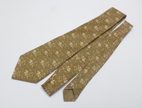 NT0601 Jim Thompson Brown Thai Silk Necktie Tie